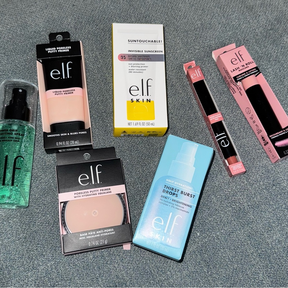 ELF Makeup Primer Set with Pink and Blue Packaging
